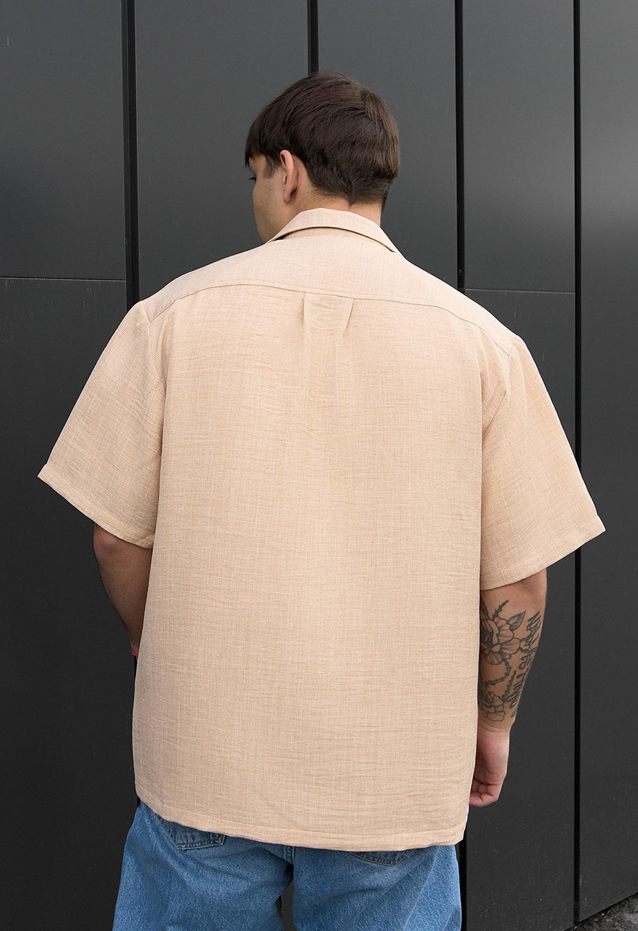 Cămașă Staff mai beige oversize