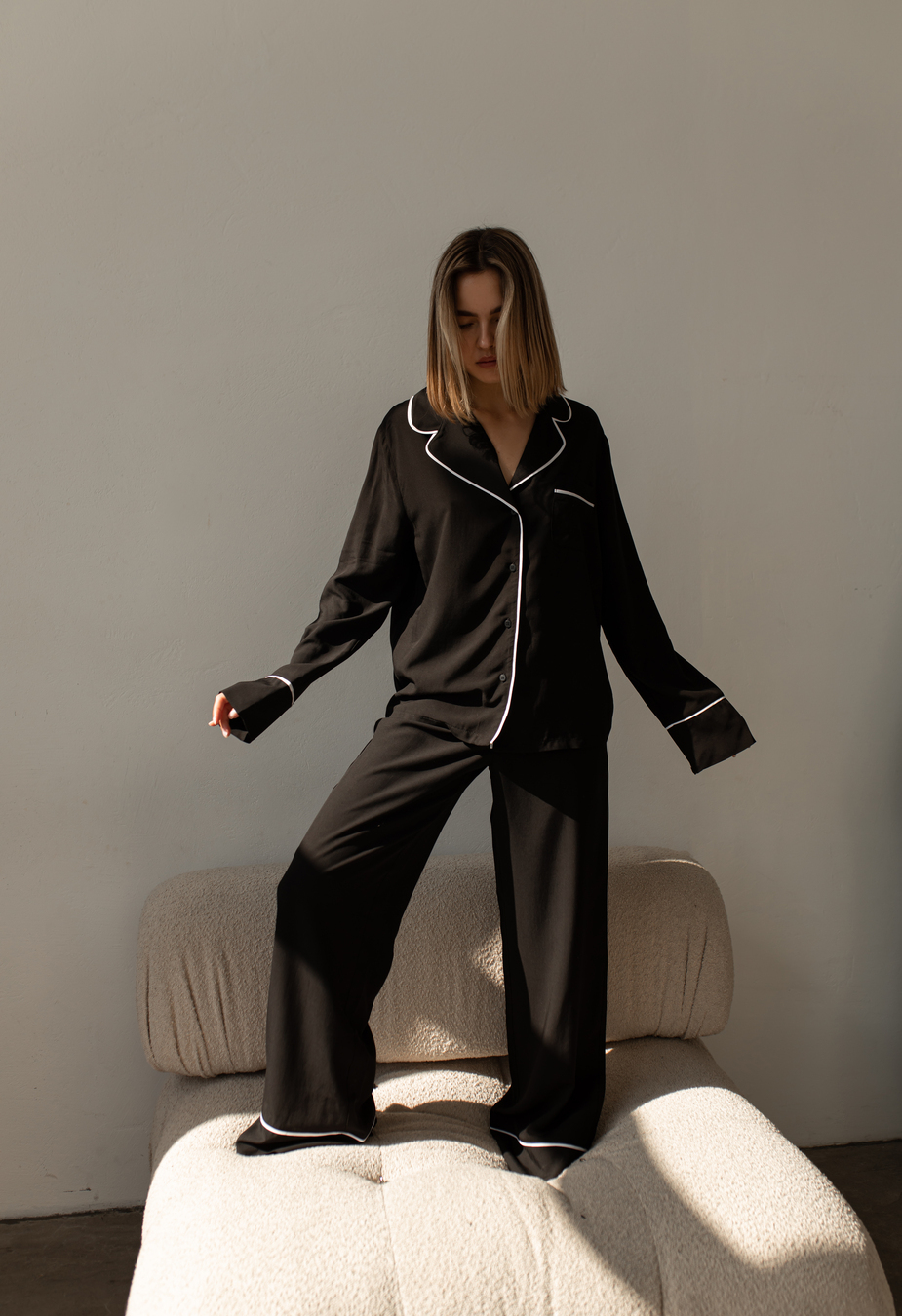 Pijamale de damă Staff vis black