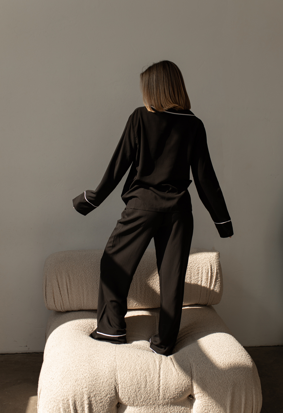 Pijamale de damă Staff vis black