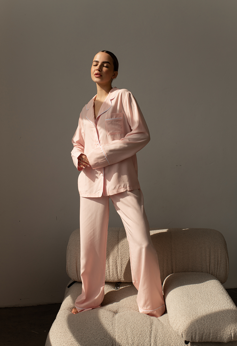 Pijamale de damă Staff vis pink