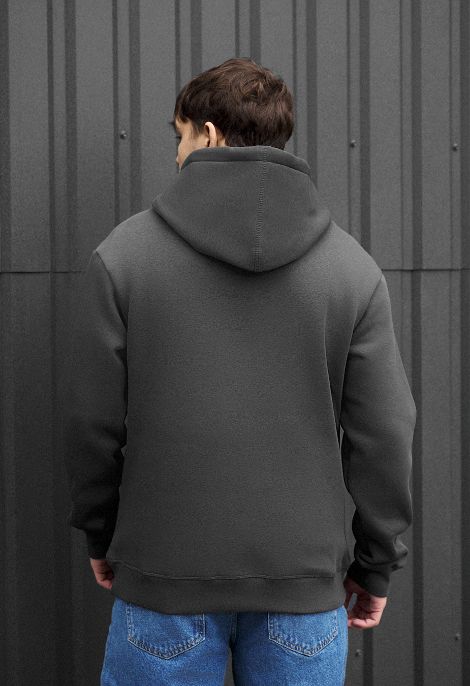 Hanorac Staff dark gray basic fleece