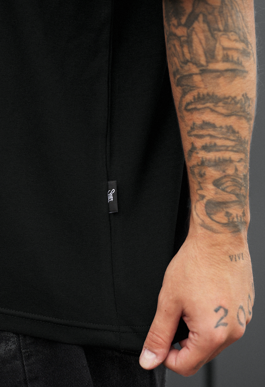 Tricou Staff black oversize