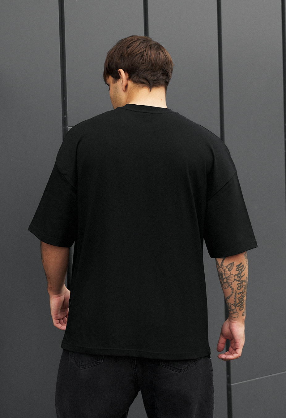 Tricou Staff black oversize