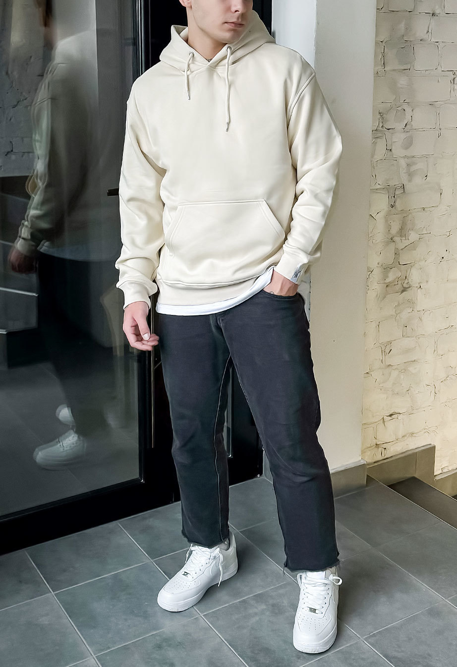 Hanorac Staff milk basic oversize fleece