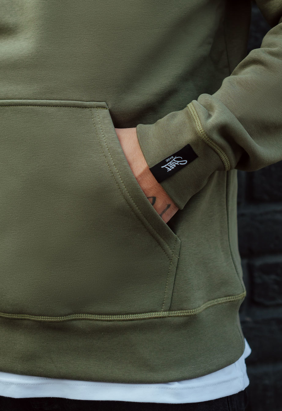 Hanorac Staff khaki basic fleece