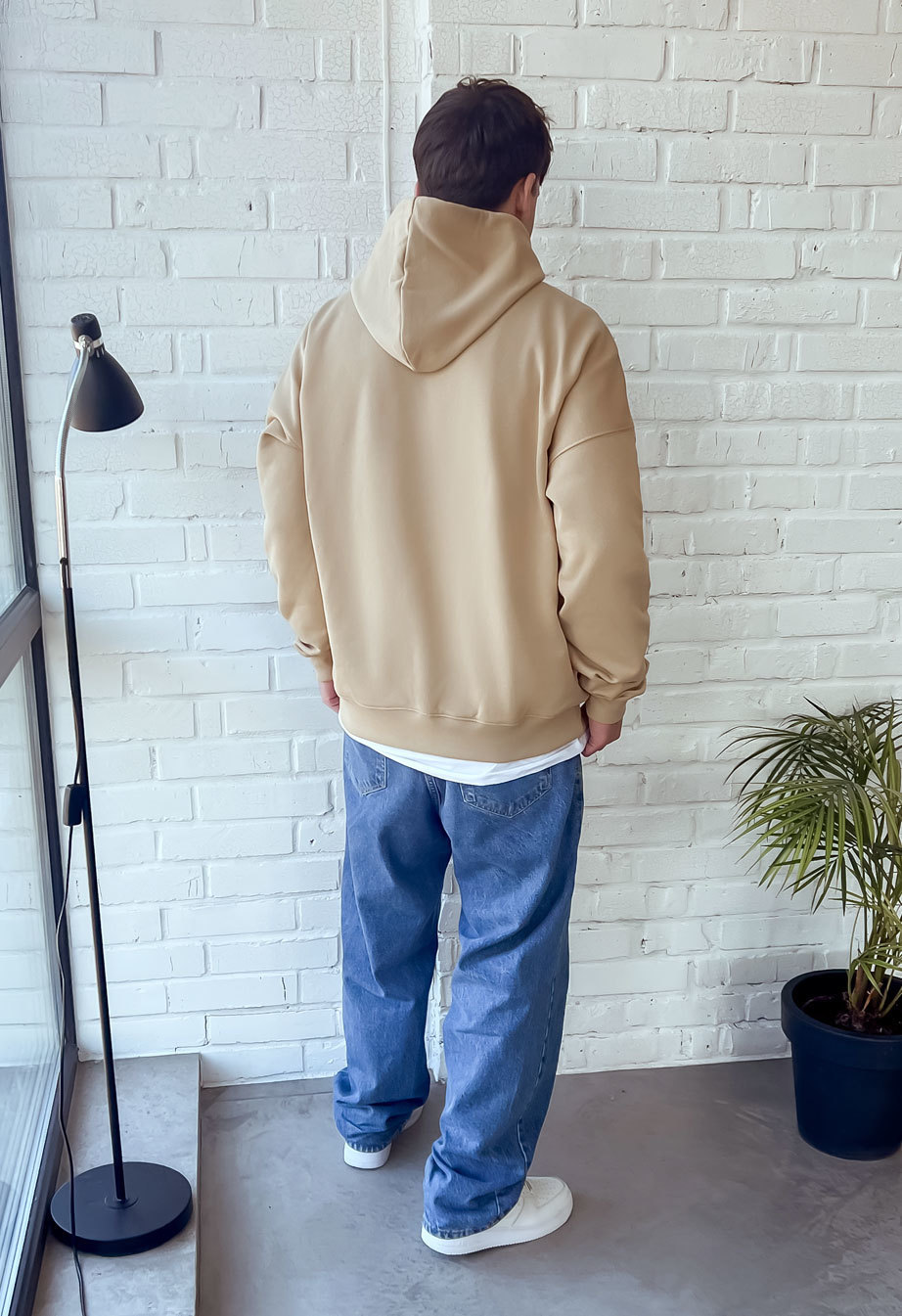 Hanorac Staff basic beige oversize