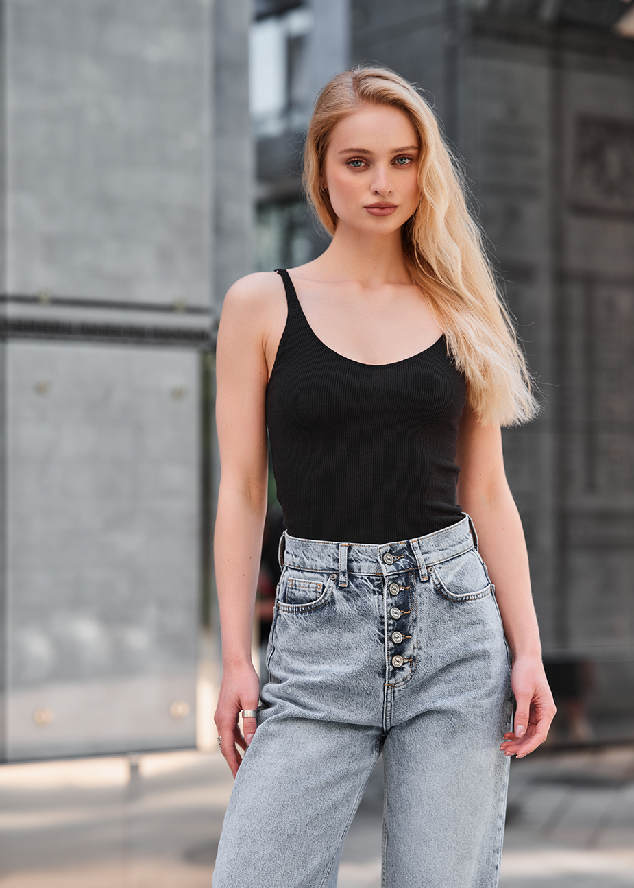 Top de damă Staff lim black