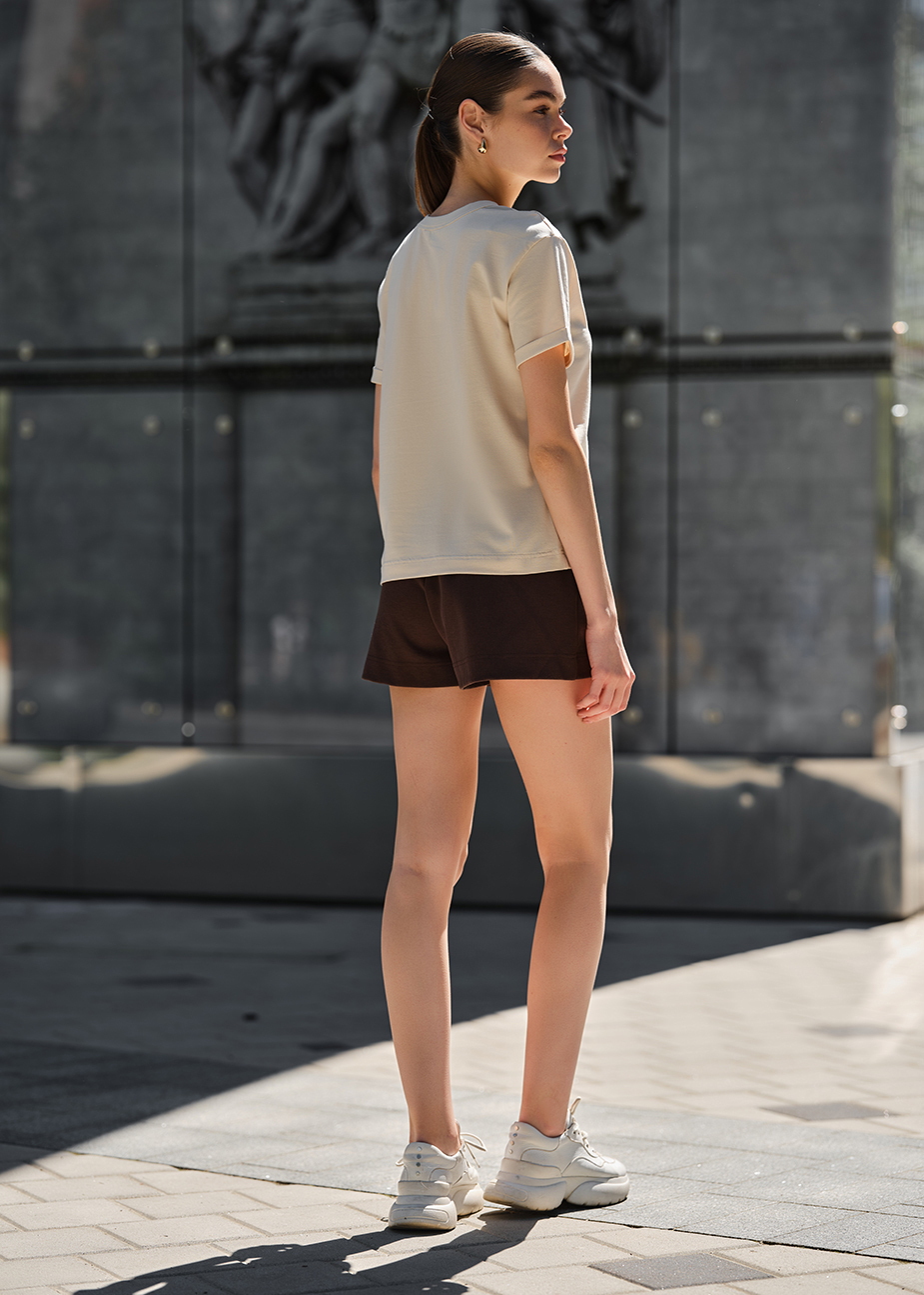 Pantaloni scurți Staff em brown
