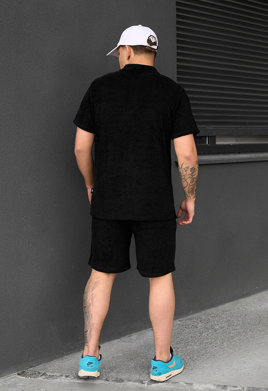 Set de vară tricou + pantaloni scurți Staff ch black