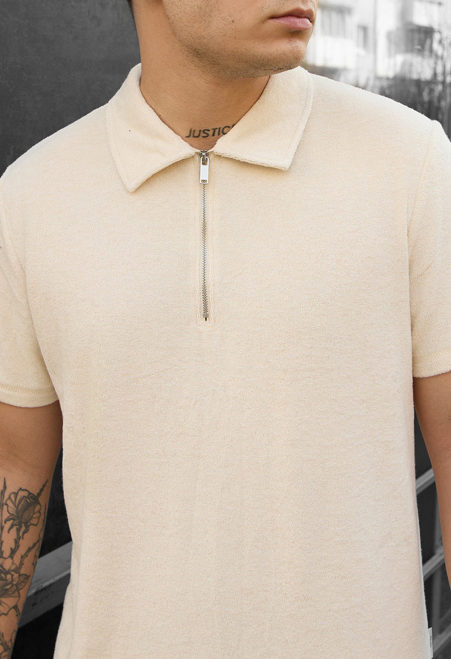 Set de vară tricou + pantaloni scurți Staff ch milk