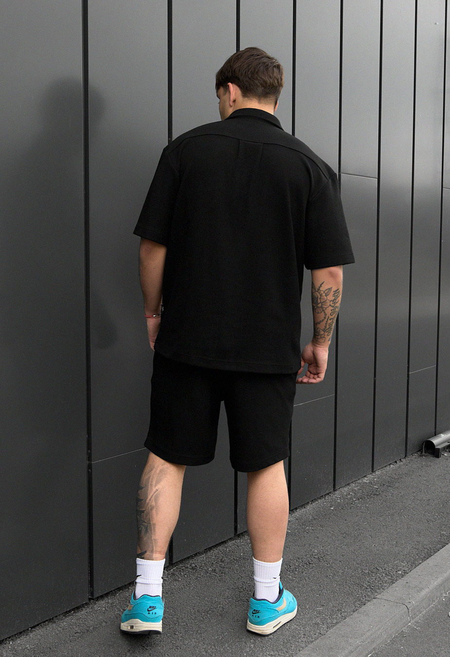 Set cămașă de vară + pantaloni scurți Staff en black
