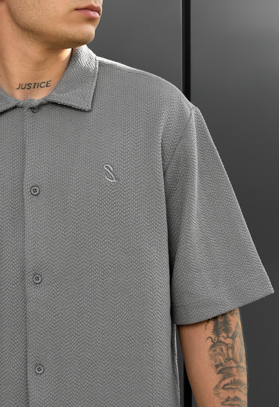 Set cămașă de vară + pantaloni scurți Staff of gray