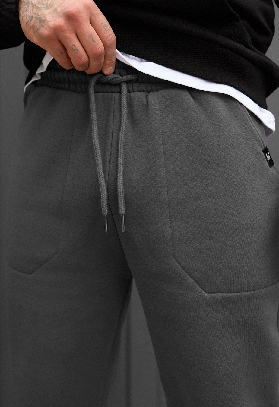 Pantaloni de trening Staff gray fleece
