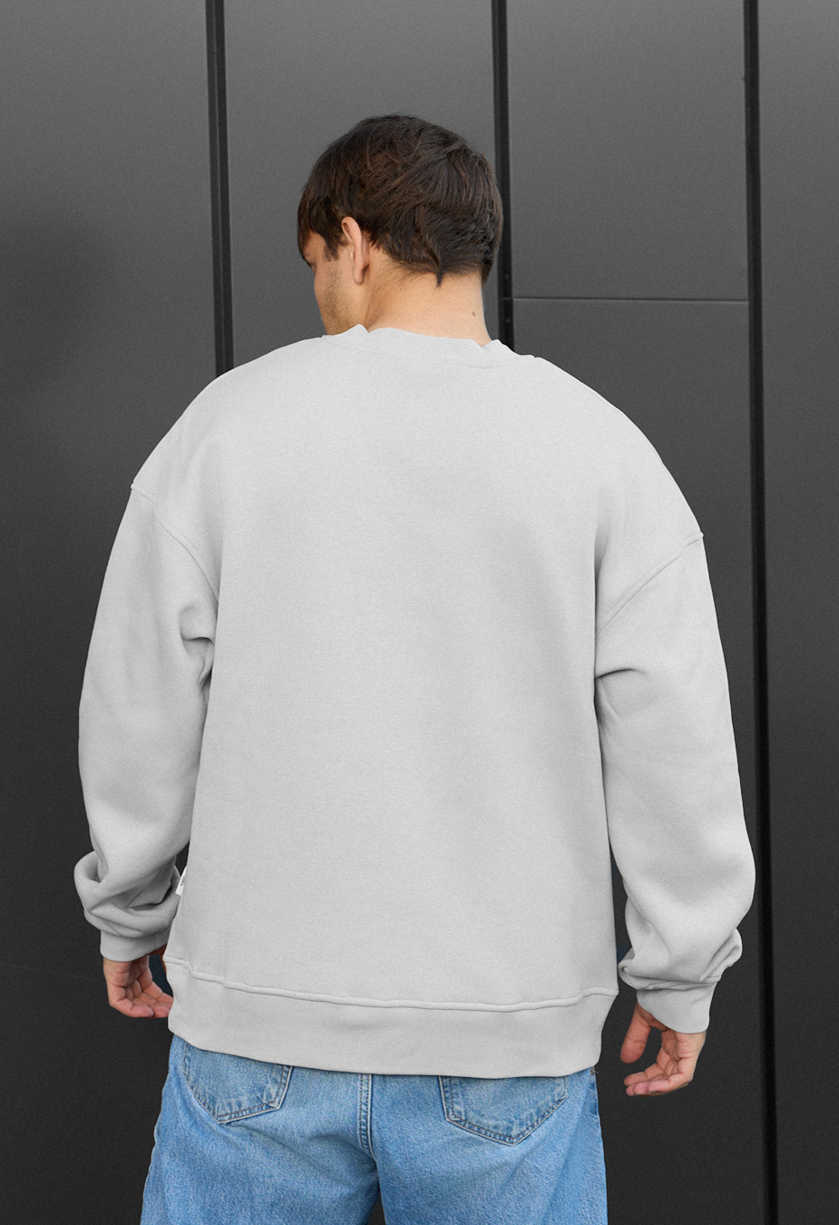 Bluză de trening  Staff light gray oversize fleece