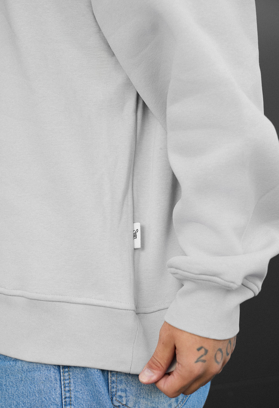Bluză de trening  Staff light gray oversize fleece