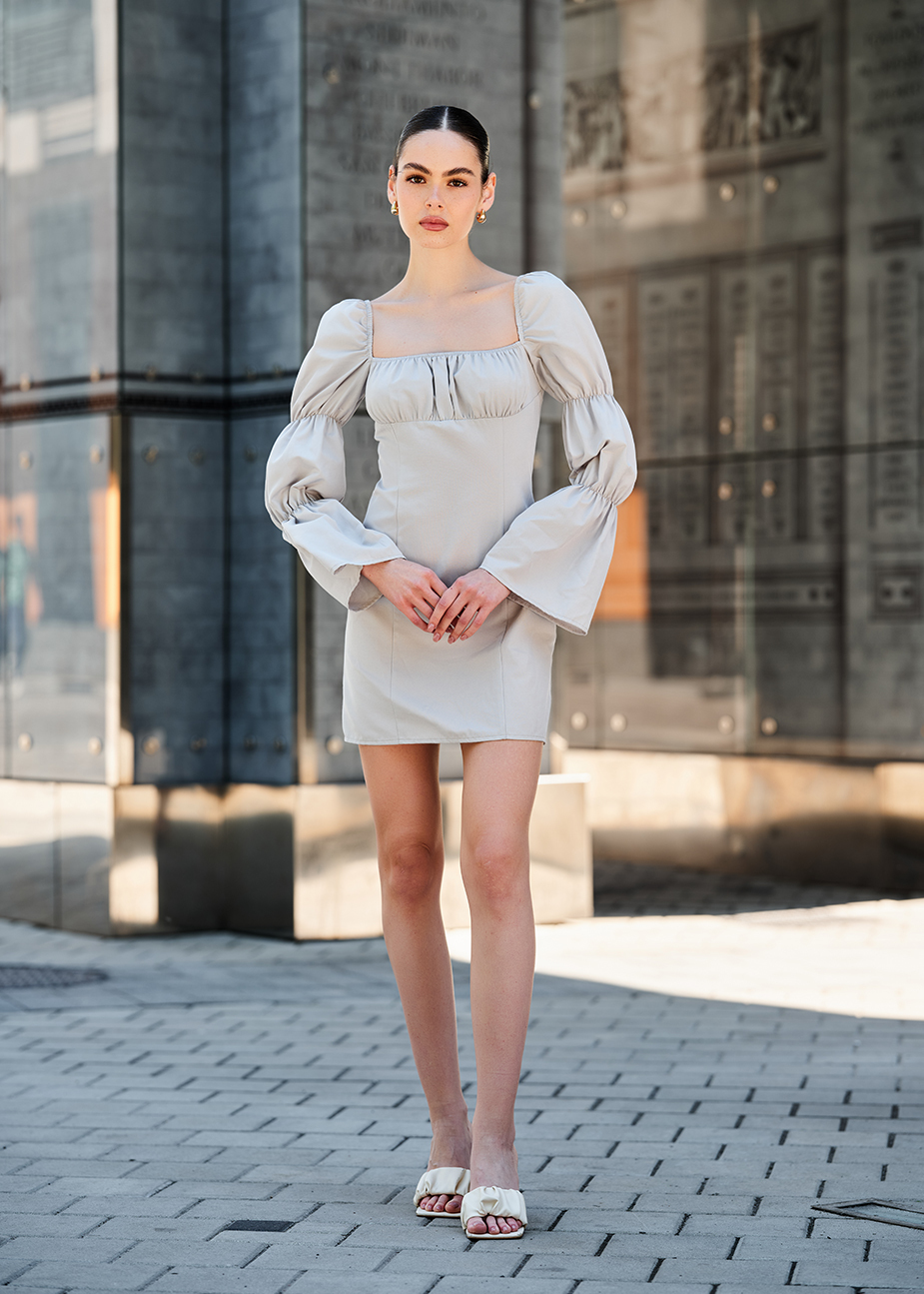 Rochie marry light gray