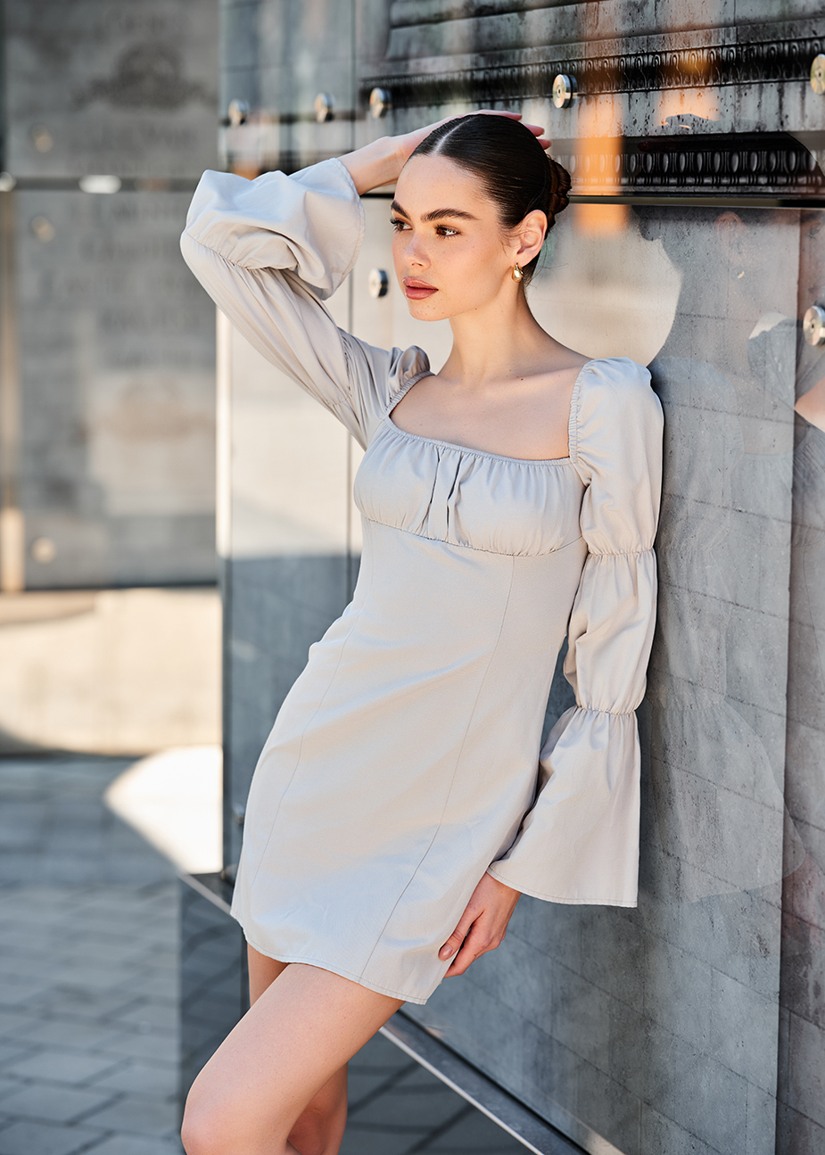 Rochie marry light gray