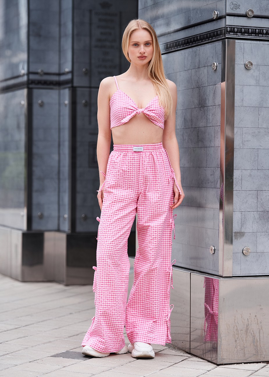 Tricou + pantaloni de damă Staff kiya pink