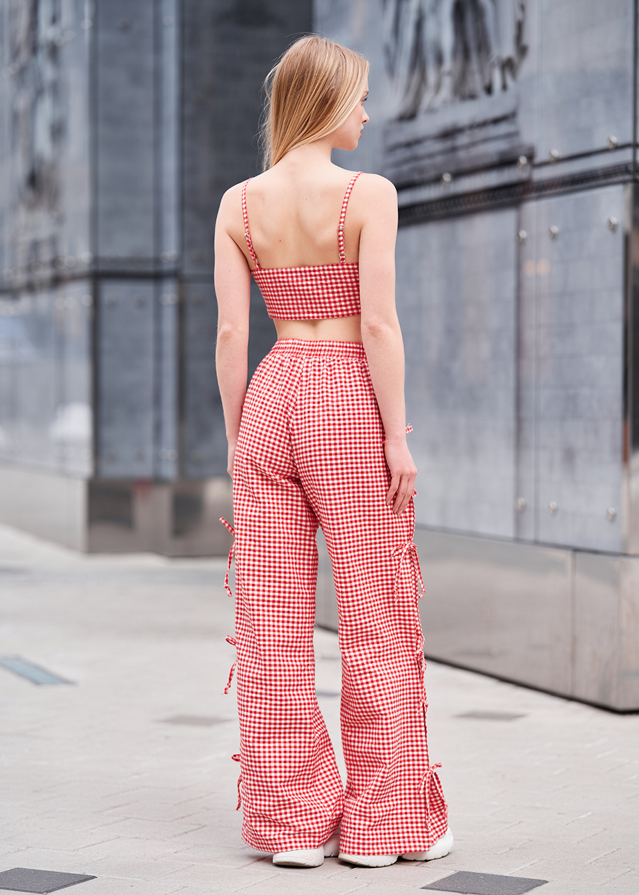 Tricou + pantaloni de damă Staff kiya red