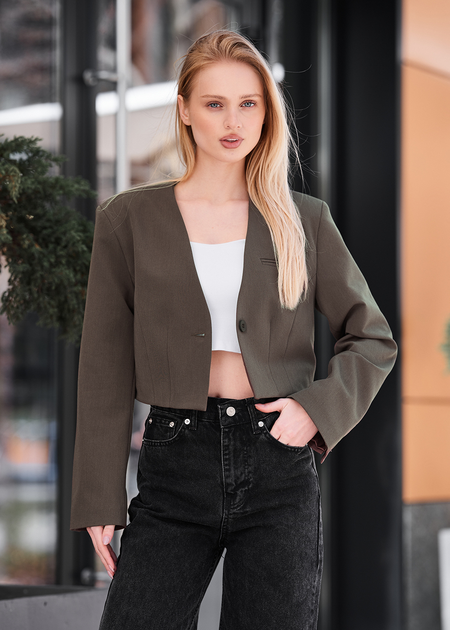 Jachetă de damă Staff tel brown
