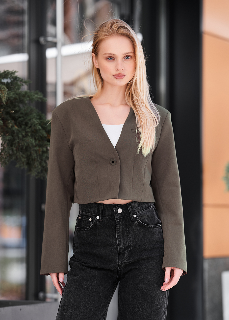 Jachetă de damă Staff tel brown