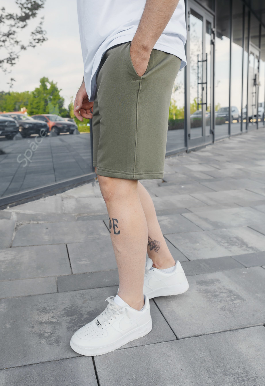 Pantaloni scurți tricotați Staff khaki