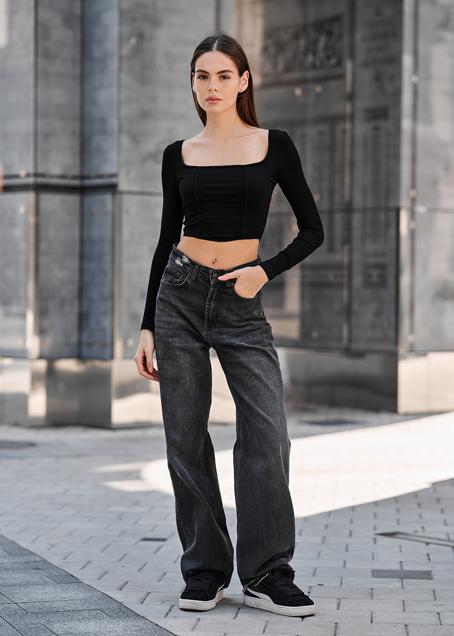 Top de damă Staff id black