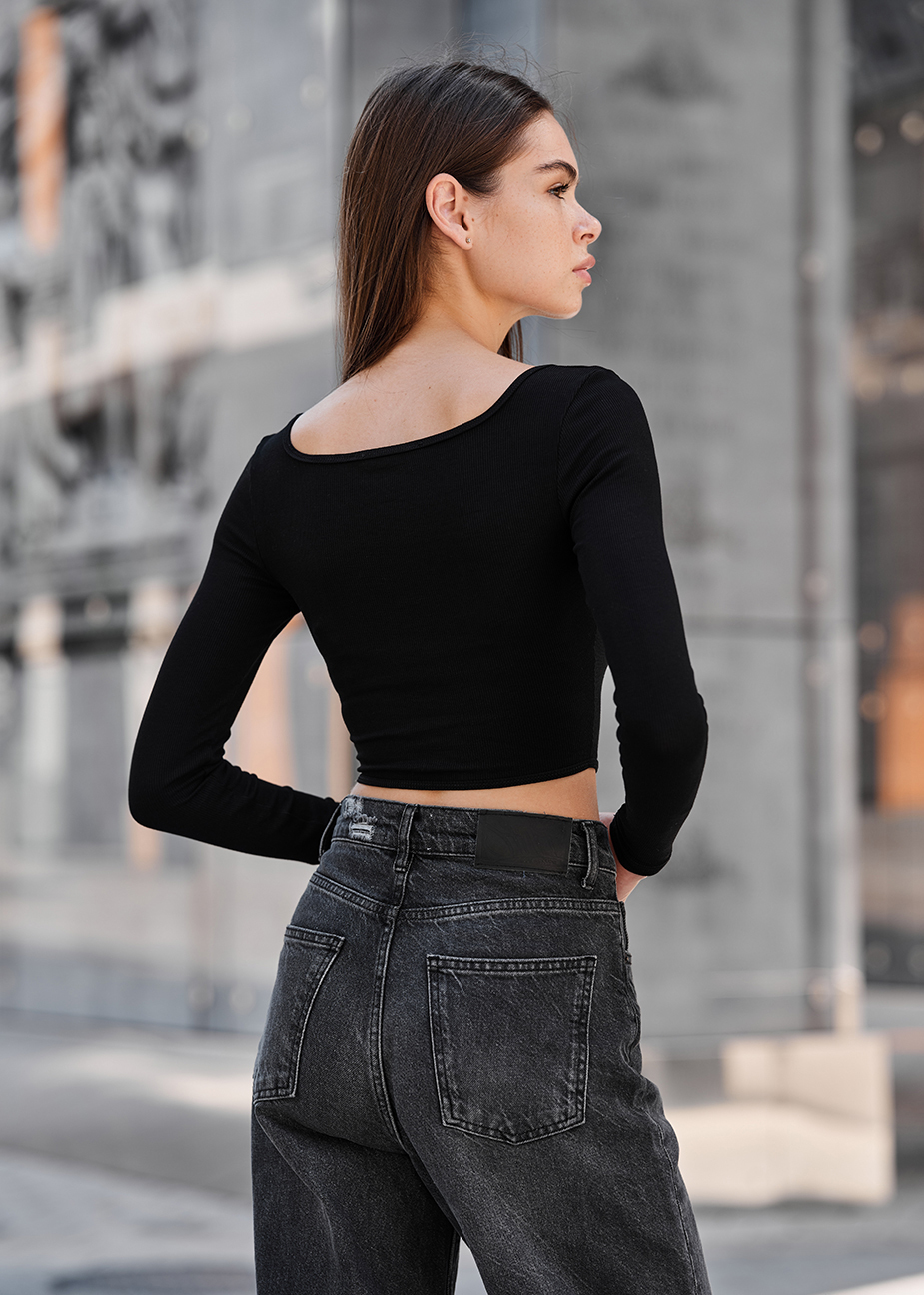 Top de damă Staff id black