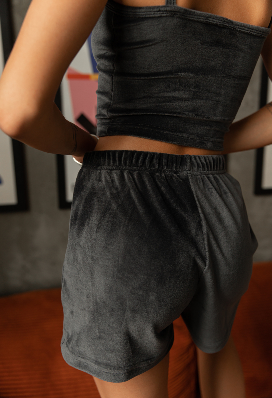 Pijamale de damă Staff mi dark gray
