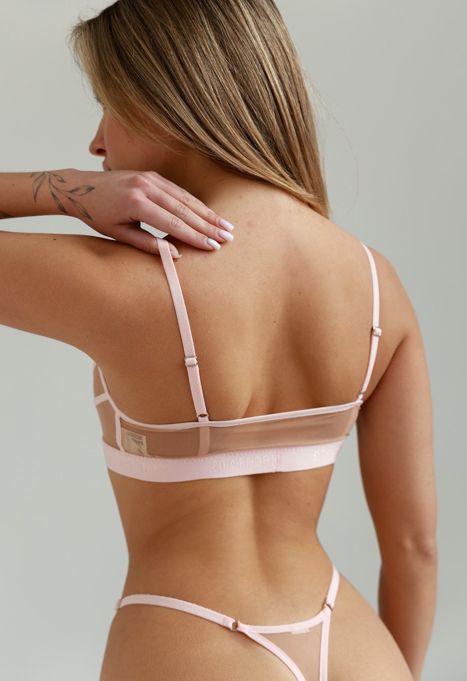 Sutien de damă Staff smi pink & beige