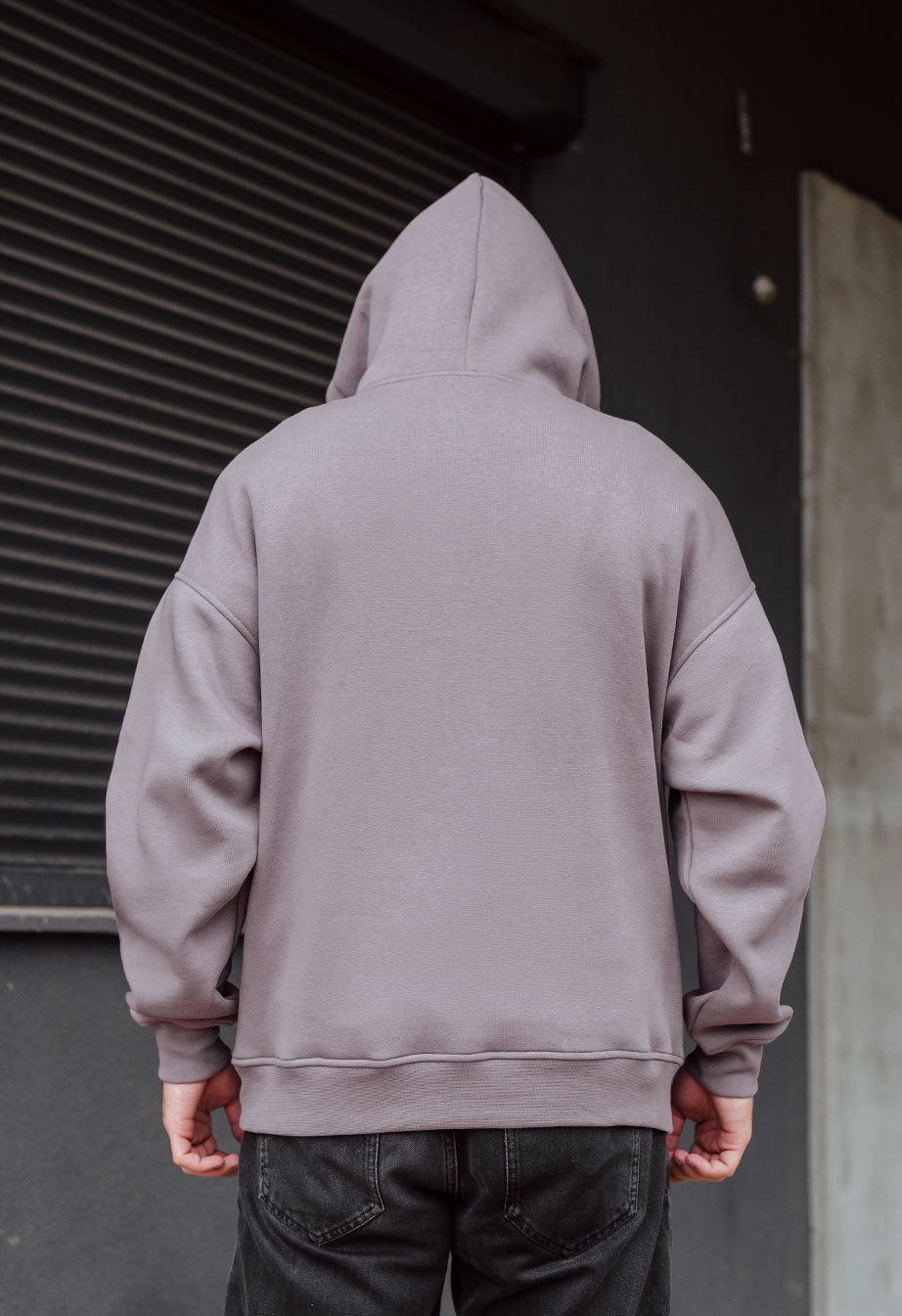 Hanorac Staff dark purple oversize fleece