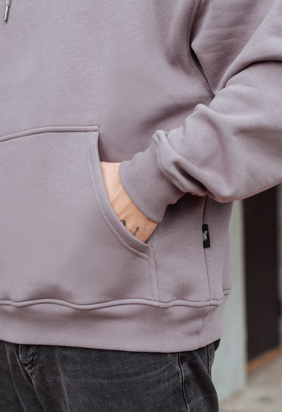 Hanorac Staff dark purple oversize fleece