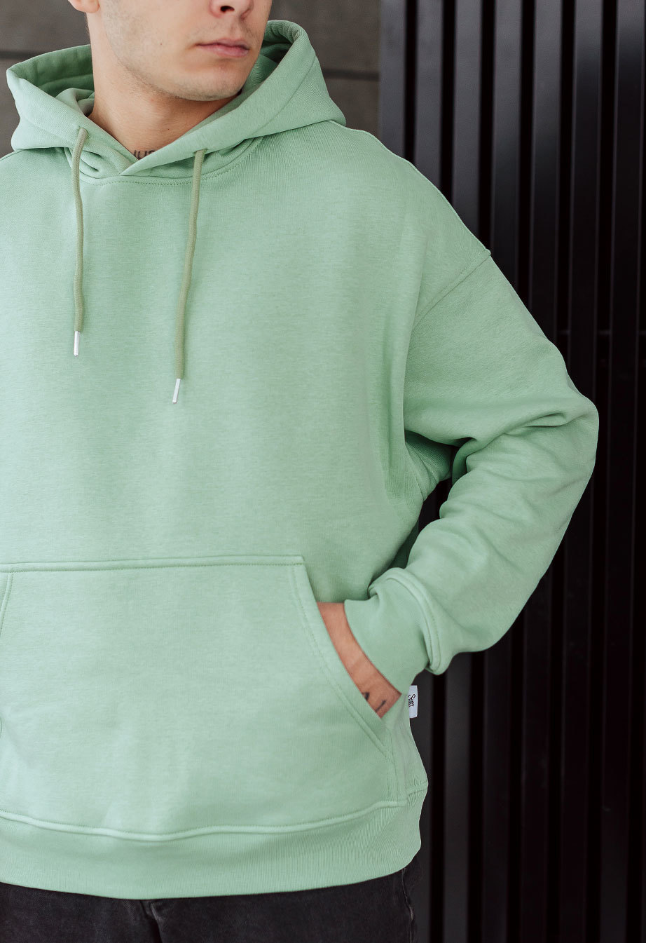 Hanorac Staff mint oversize fleece