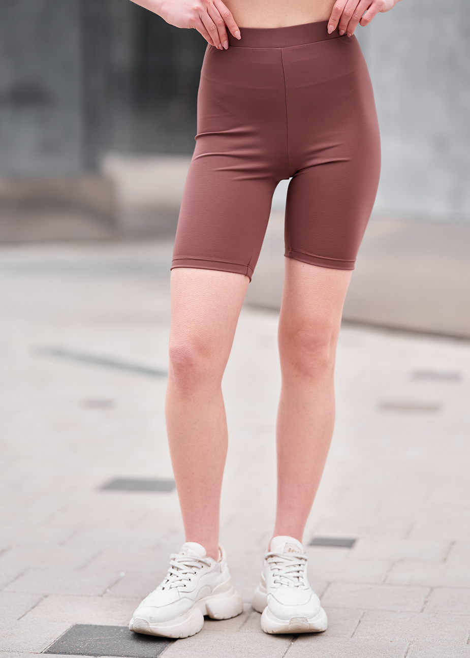 Pantaloni scurți de ciclism de damă Staff li brown