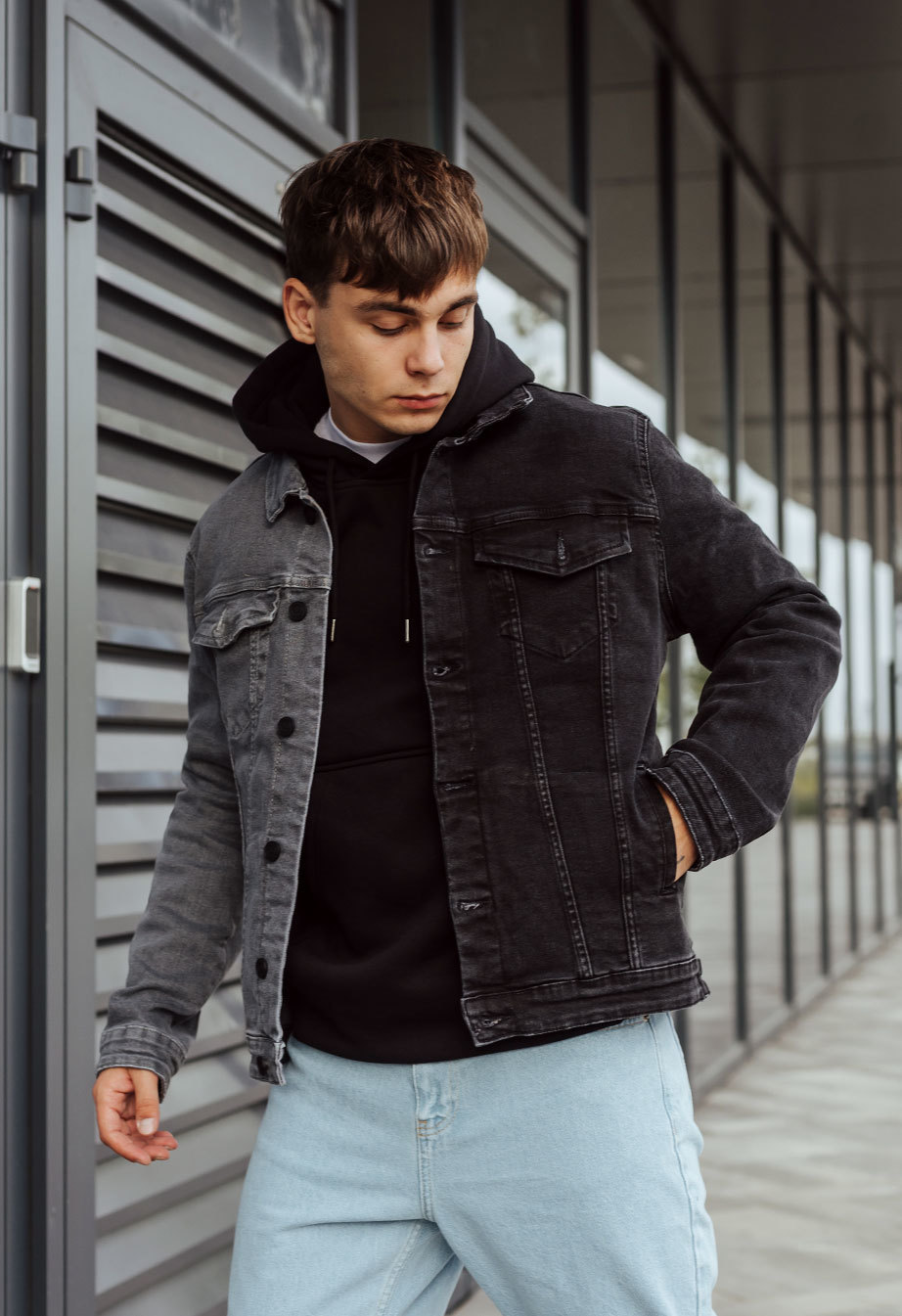 Jachetă din denim Staff 02 two colors