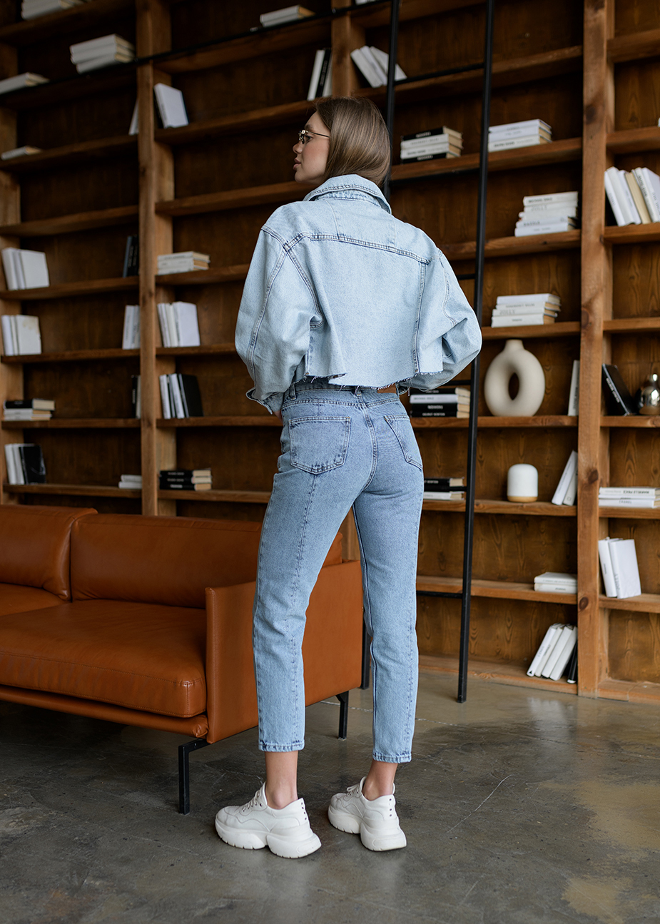 Jachetă denim de damă Staff light blue