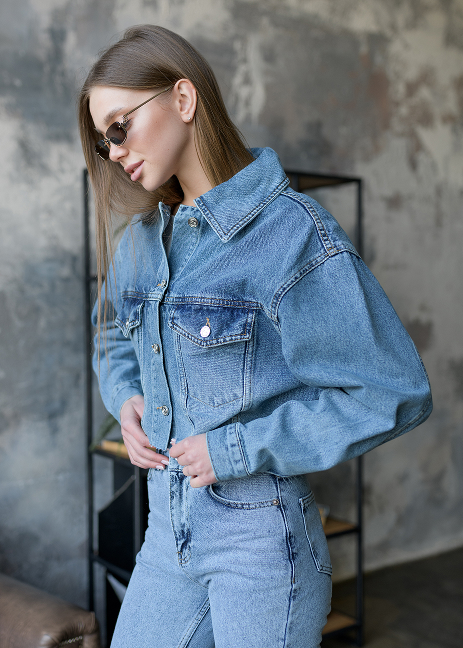 Jachetă denim de damă Staff blue