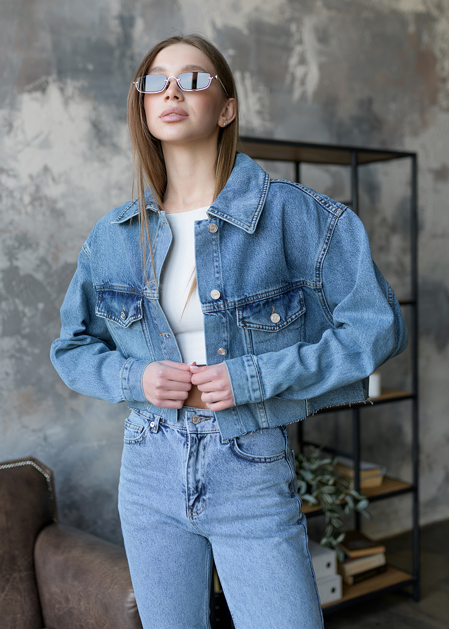 Jachetă denim de damă Staff blue