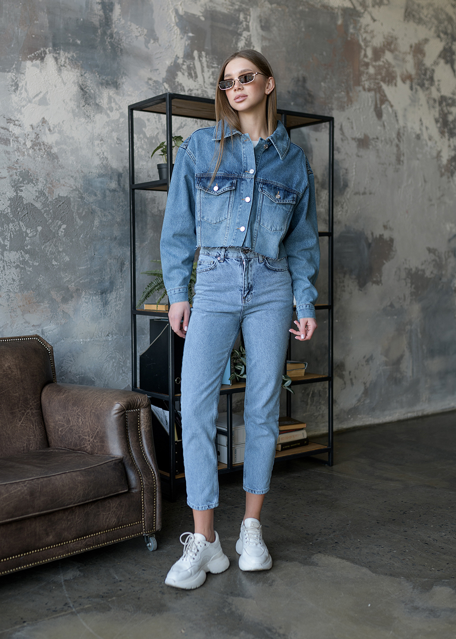 Jachetă denim de damă Staff blue