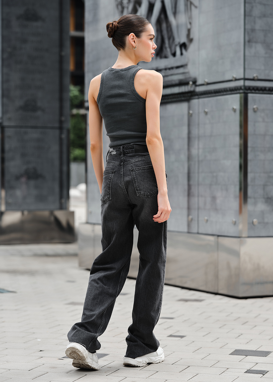 Top de damă Staff hop dark gray