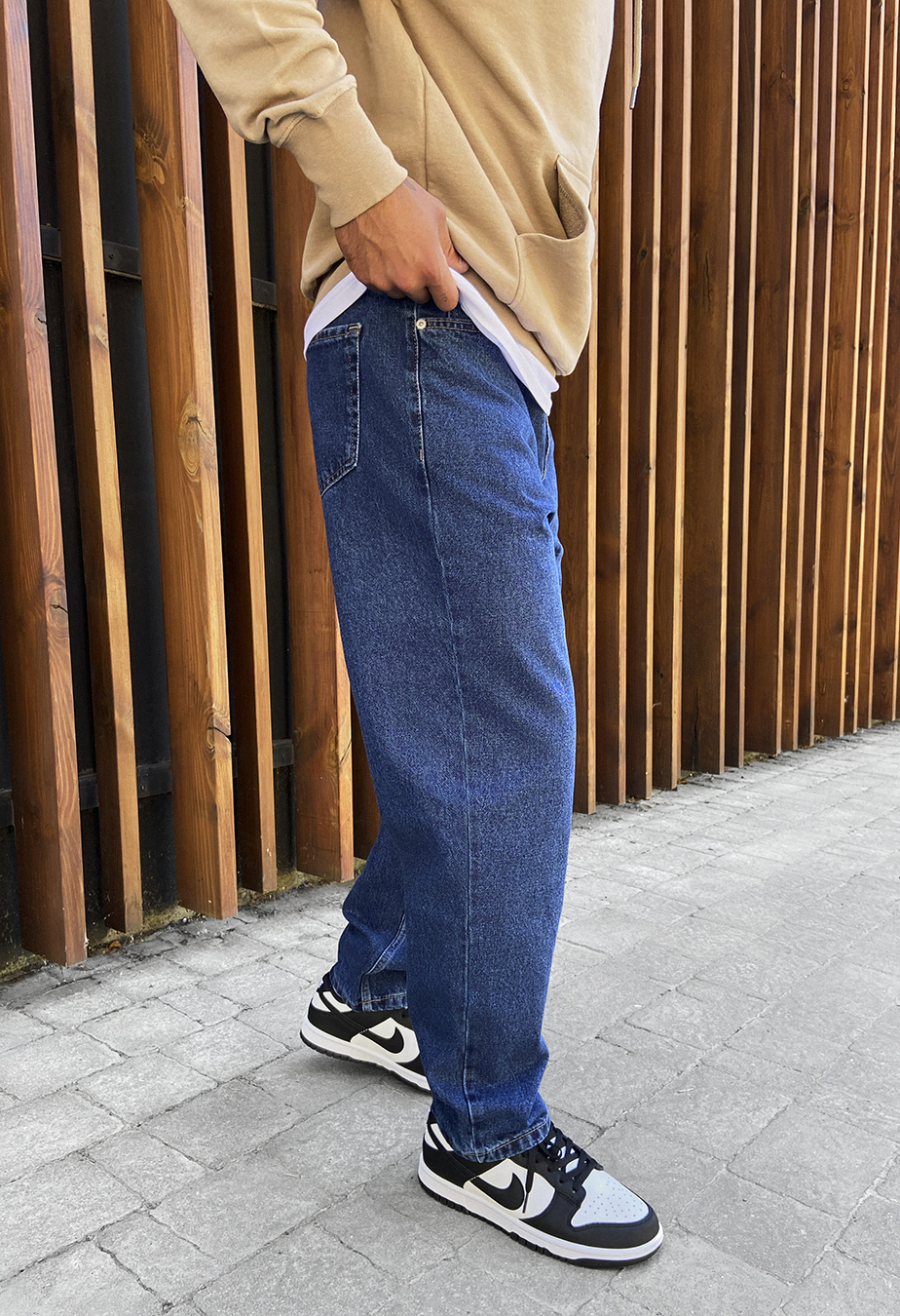 Blugi Staff navy baggy
