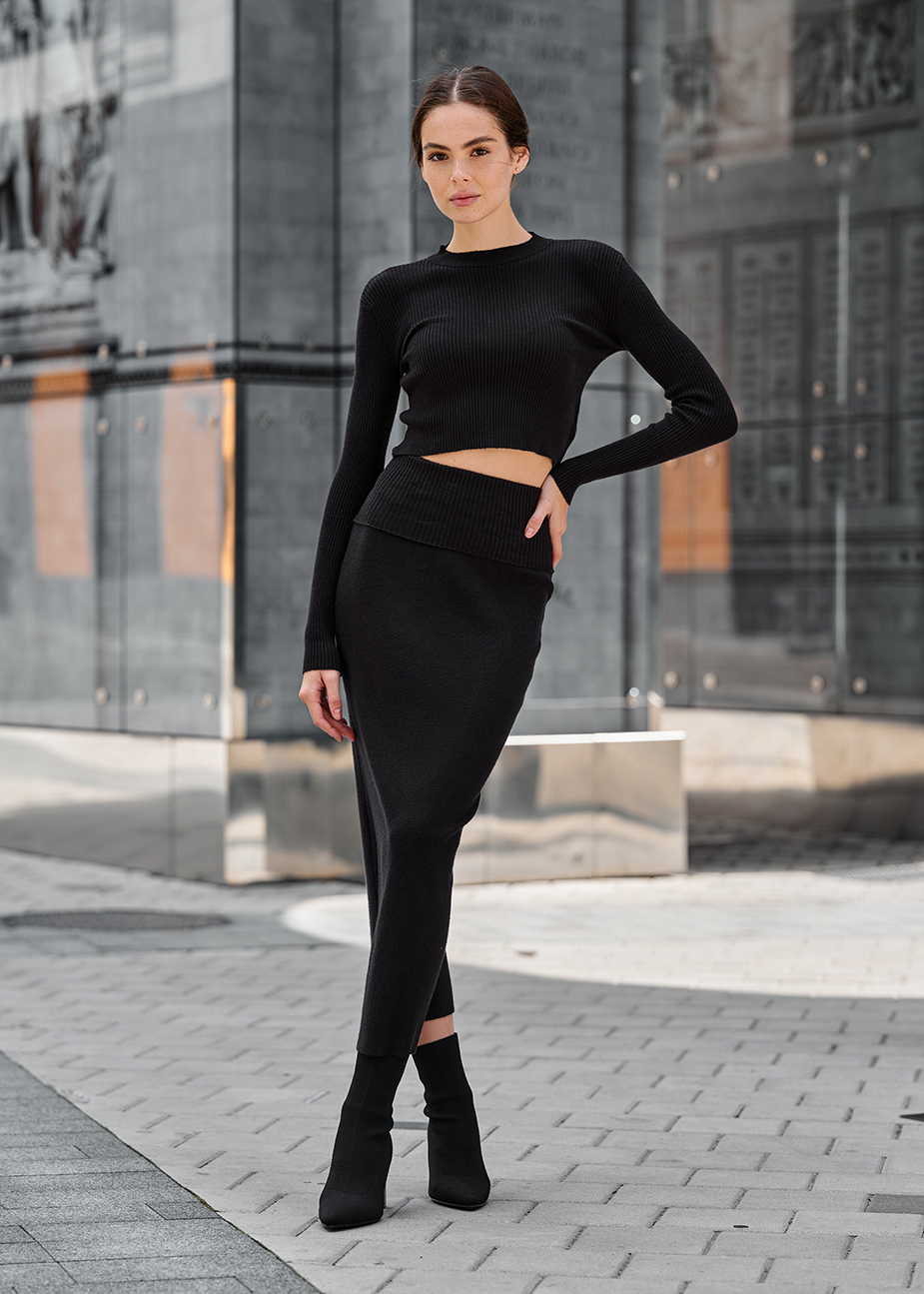 Costum tricotat de damă Staff black