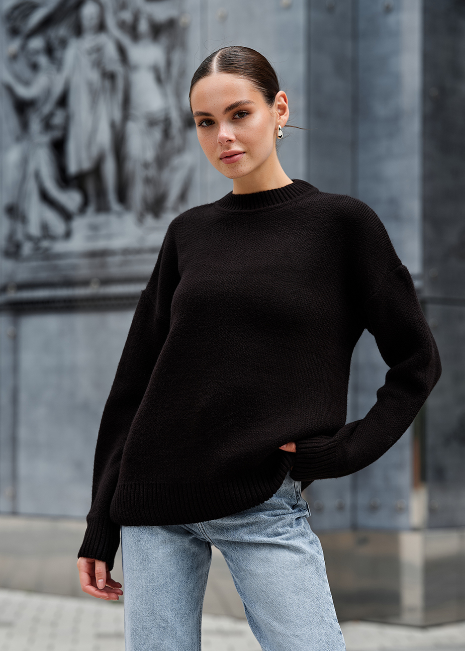 Pulover tricotat de damă Staff isa black