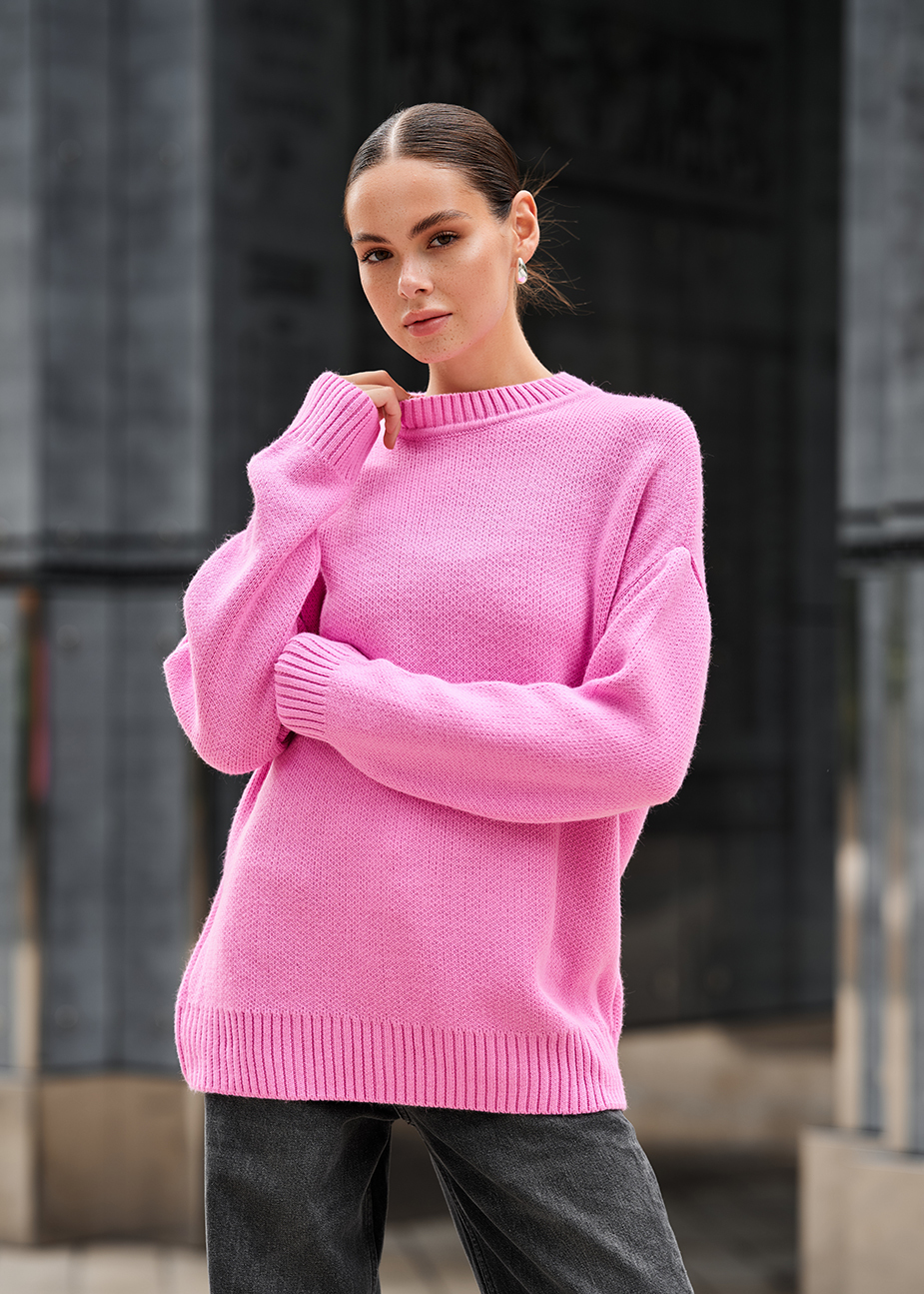 Pulover tricotat de damă Staff isa pink