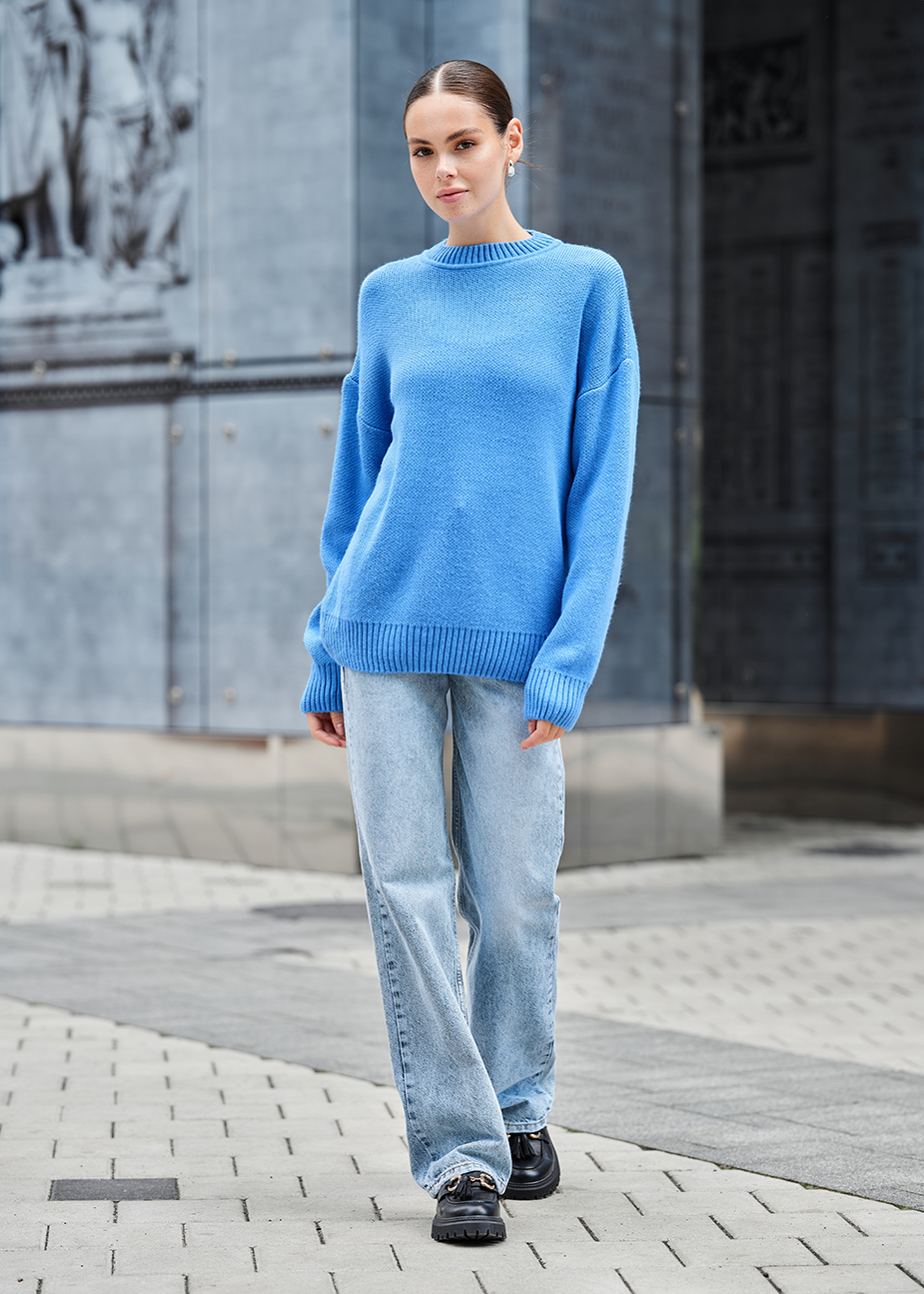 Pulover tricotat de damă Staff isa blue