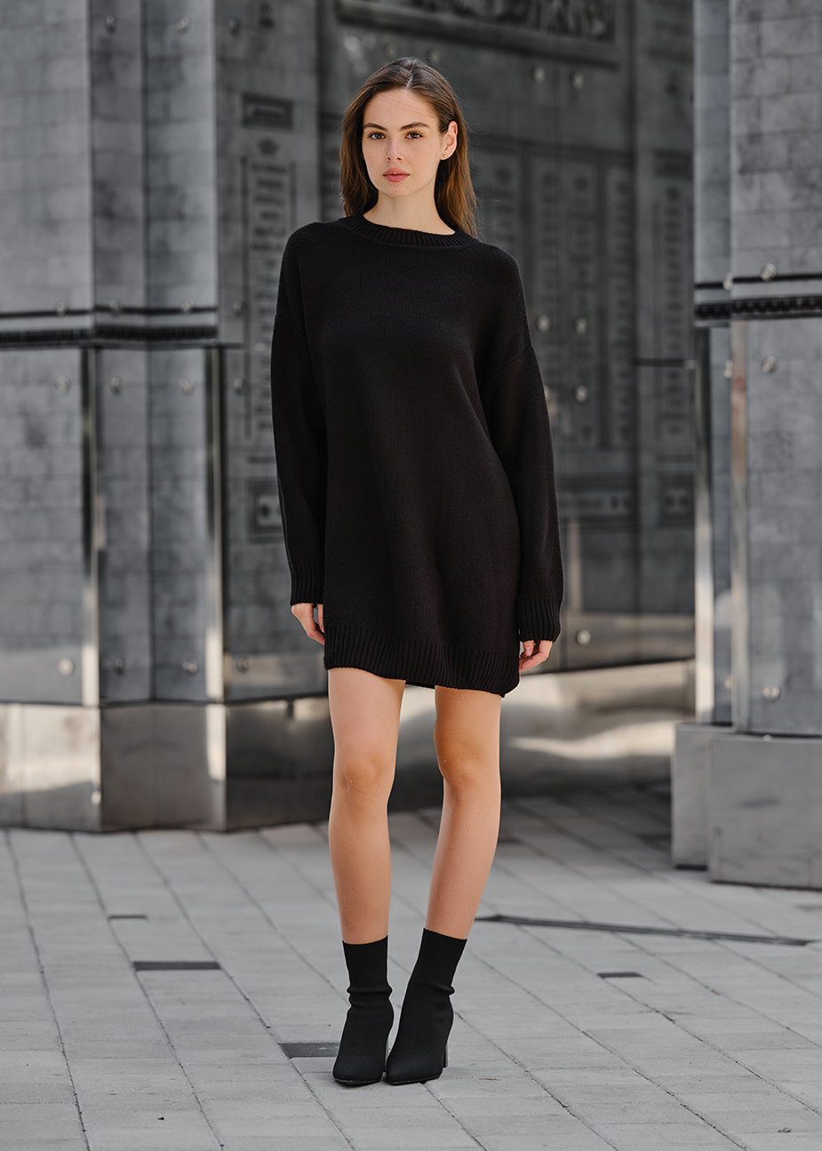 Rochie tricotată de damă Staff black