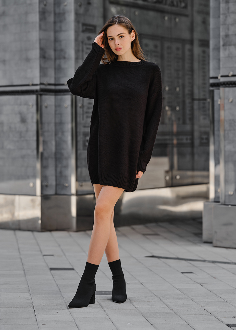 Rochie tricotată de damă Staff black