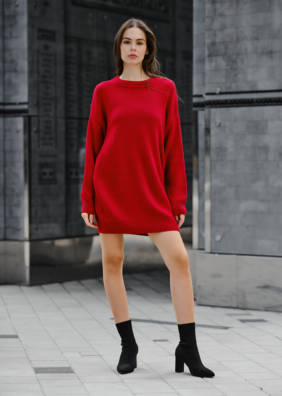 Rochie tricotată de damă Staff red