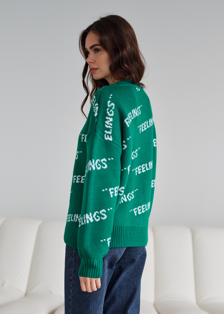 Bluză de damă Staff feelings green oversize
