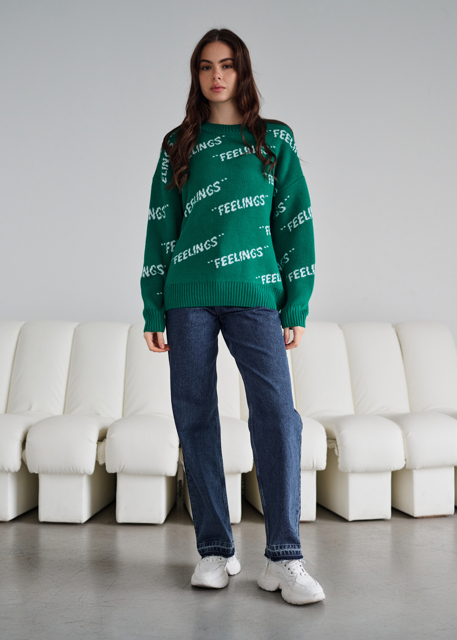 Bluză de damă Staff feelings green oversize